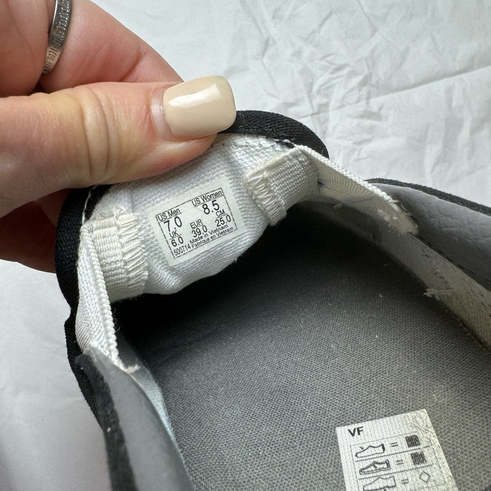 Vans Classic Slip-On Checkerboard in Black and Gray - Picture 7 of 8